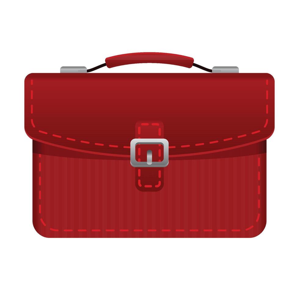 Briefcase icon in color. Office business meeting vector