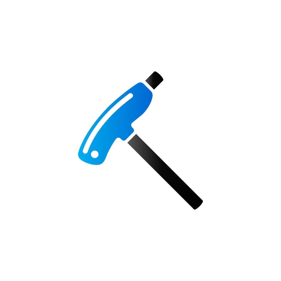 Allen key icon in duo tone color. Repair maintenance tool vector