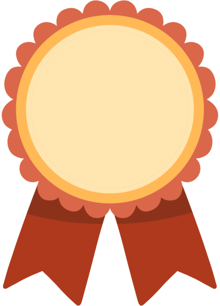 Medals Award Clipart. isolated on transparent background png