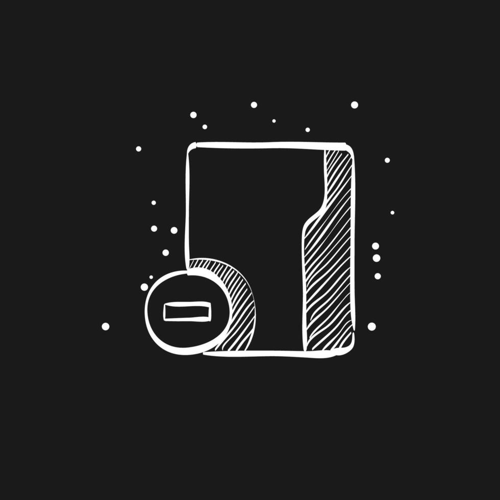 Folder doodle sketch illustration vector