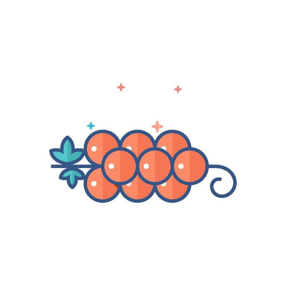 Grapefruit icon flat color style vector illustration