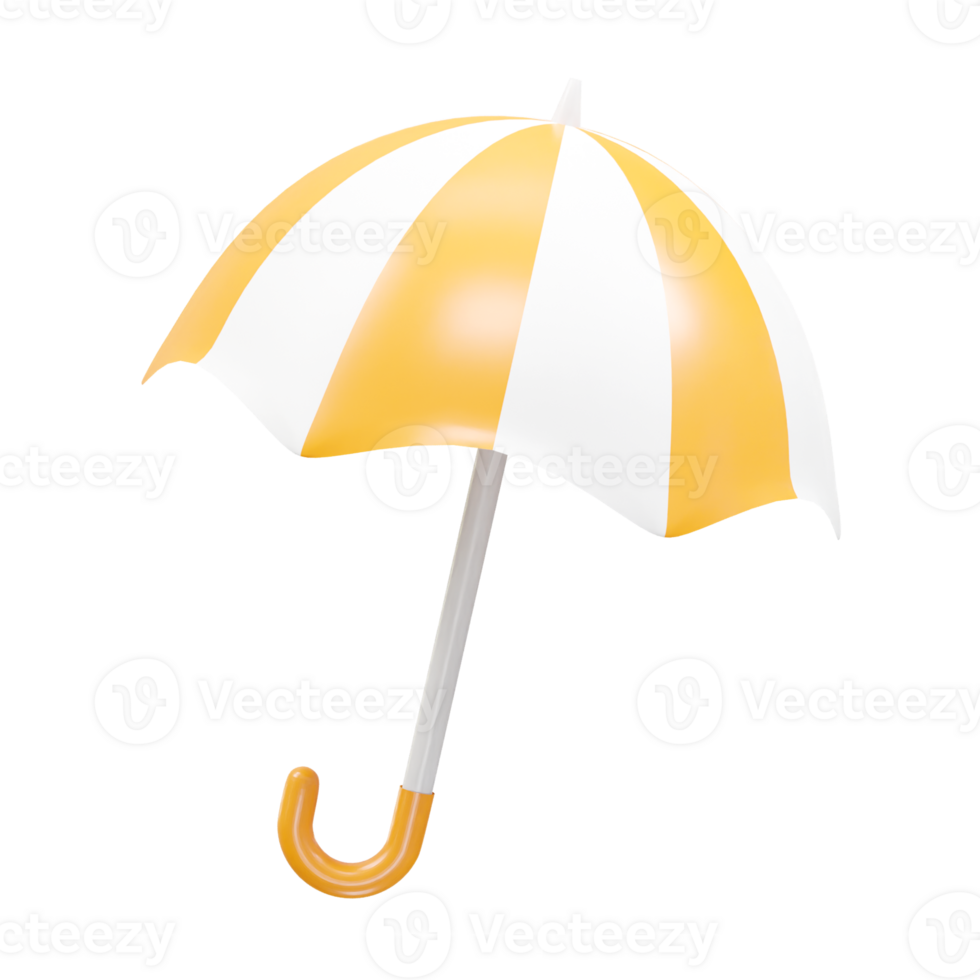 Umbrella icon render 3d rendering illustration png