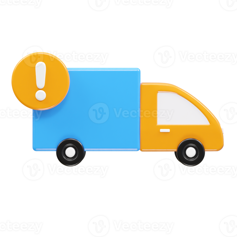 Delivery icon 3d illustration transparent element png