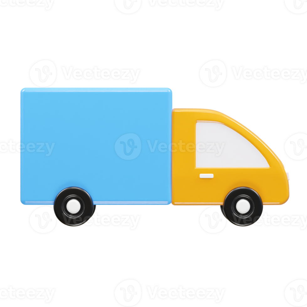 Delivery icon 3d illustration transparent element png