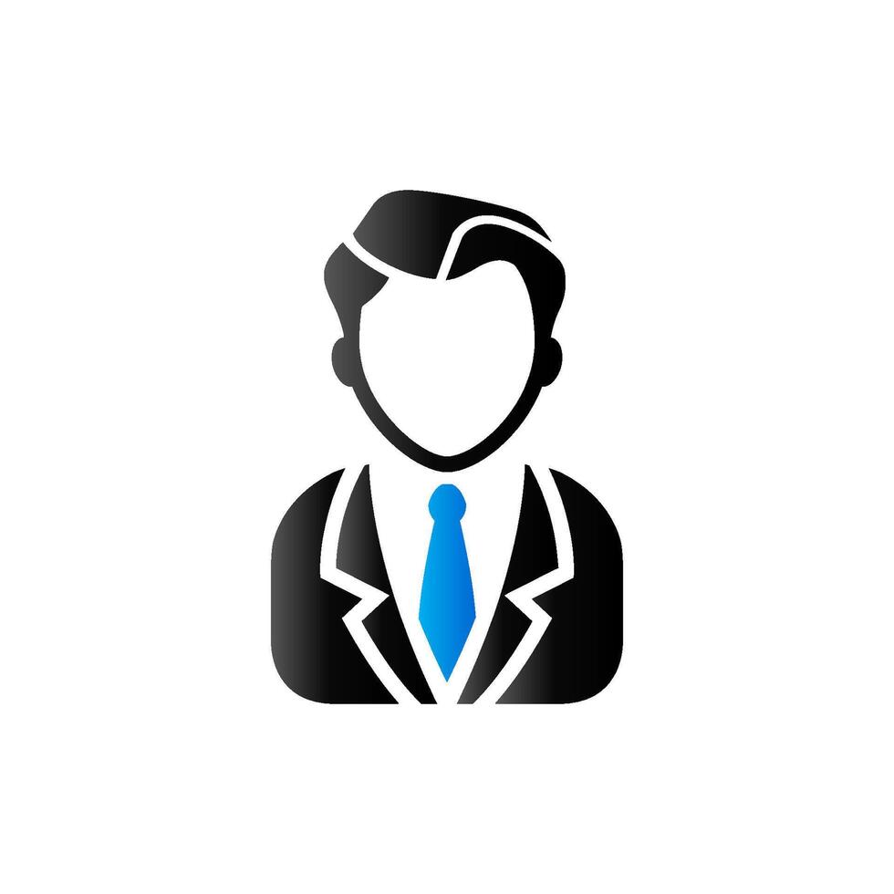 Businessman icon in duo tone color. Business office finance vector