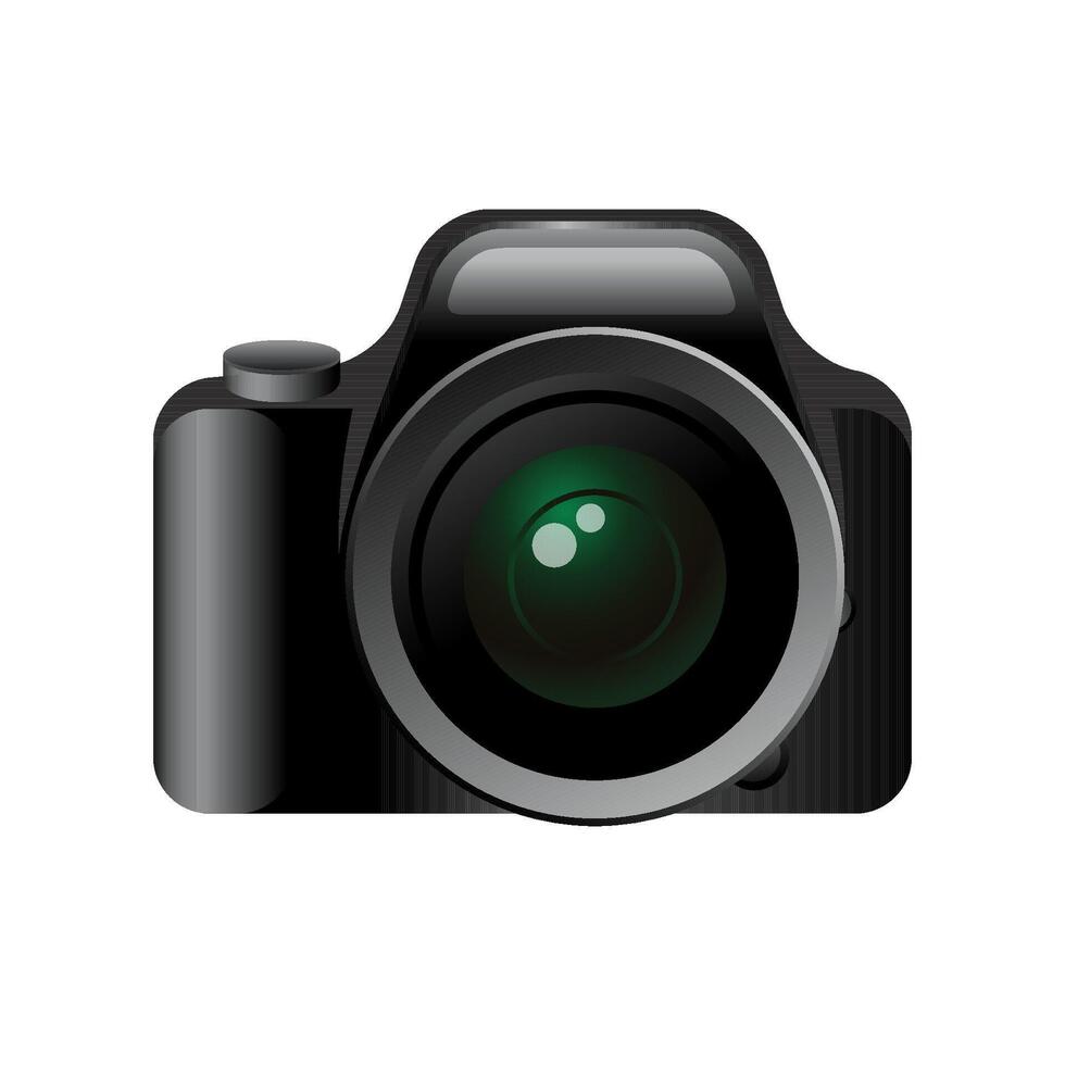 Camera icon in color. Photography picture imaging vector