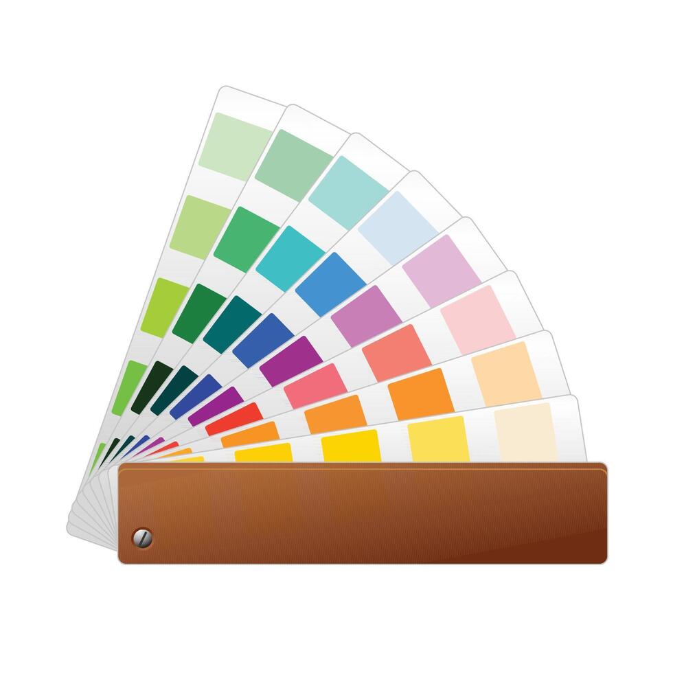 Color swatches icon in color. Printing publishing book vector