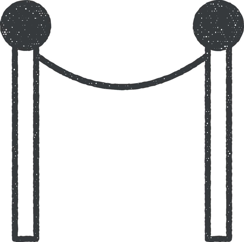 partition icon vector illustration in stamp style