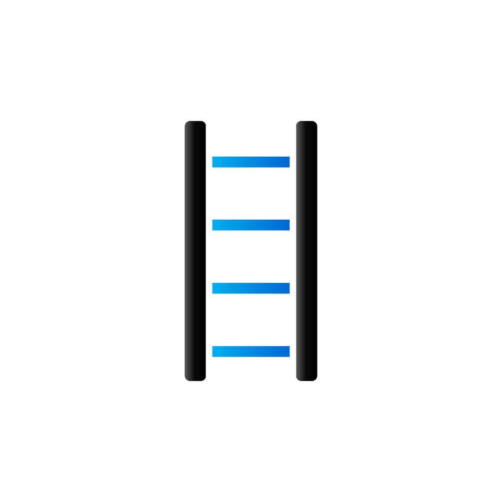 Ladder icon in duo tone color. House maintenance equipment vector