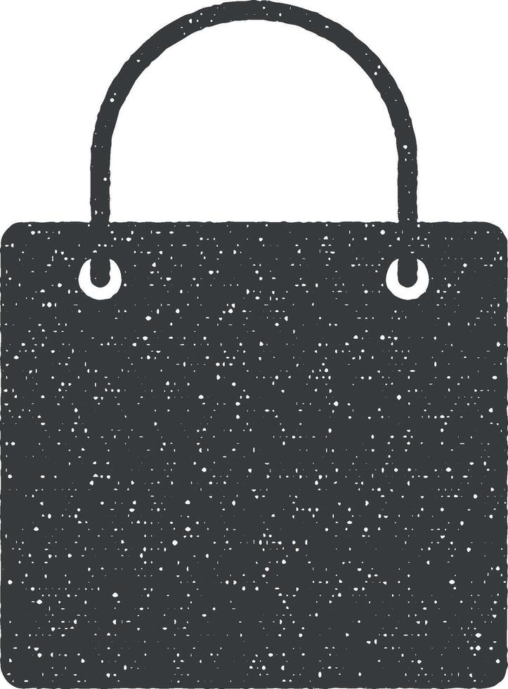 women handbag vector icon illustration with stamp effect