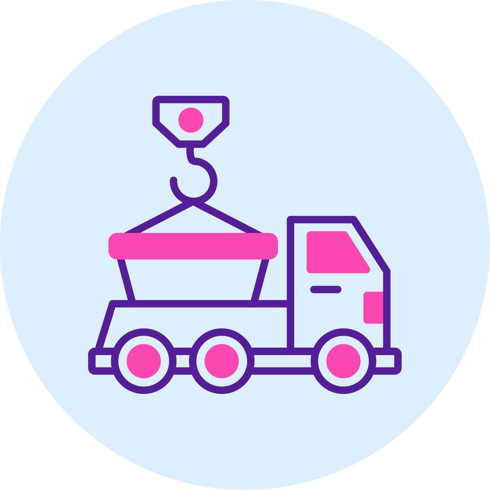 Skip Truck Vecto Icon vector