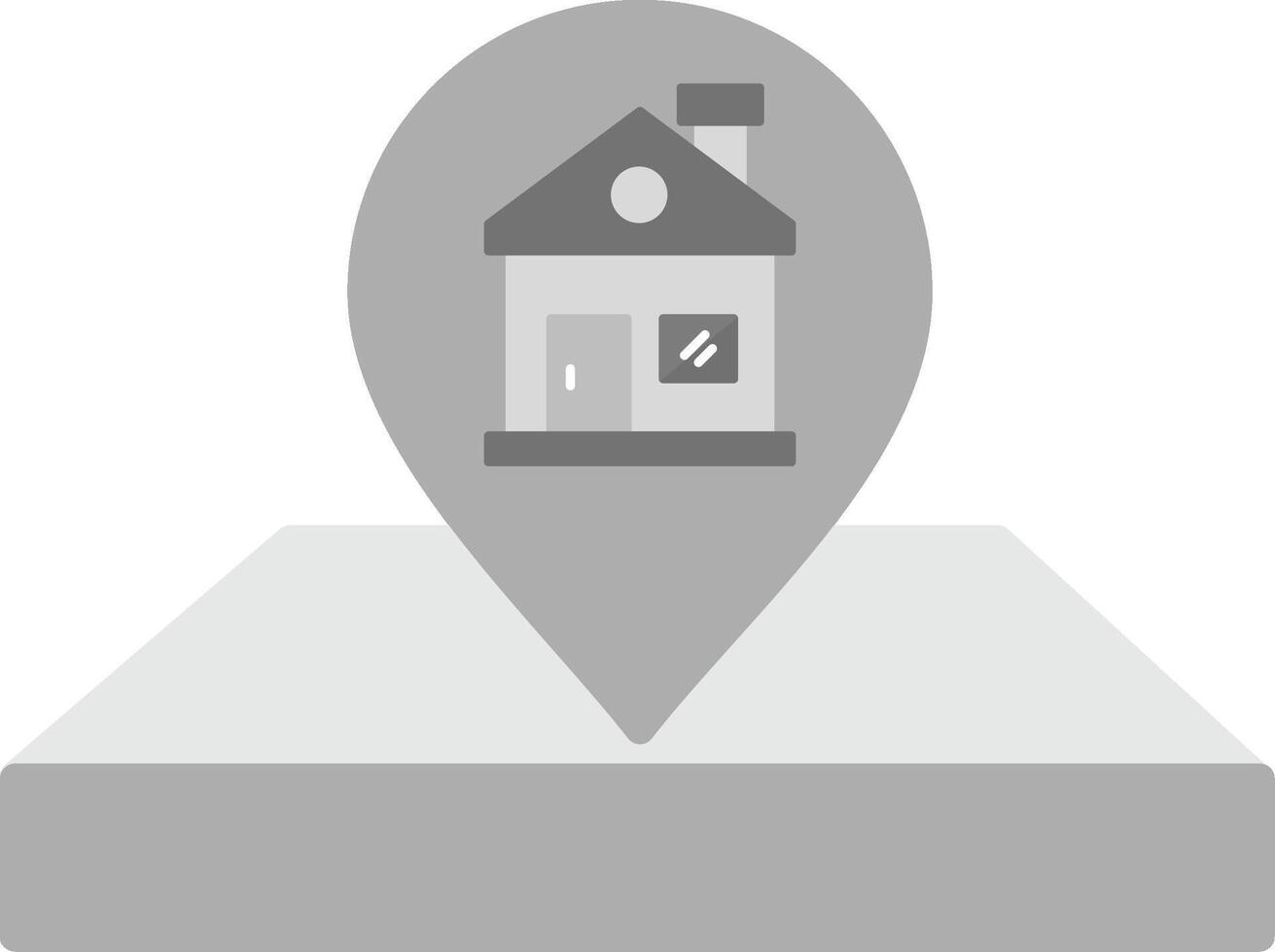 House Location Pin Vecto Icon vector