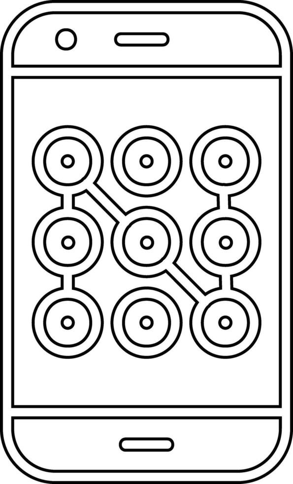 Mobile Security Vecto Icon vector