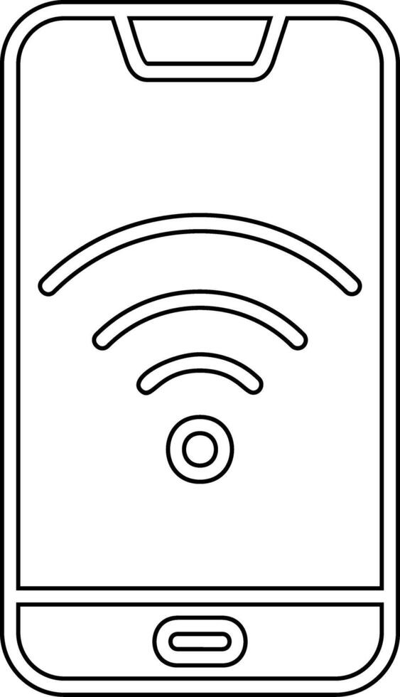 Smartphone Wifi Vecto Icon vector