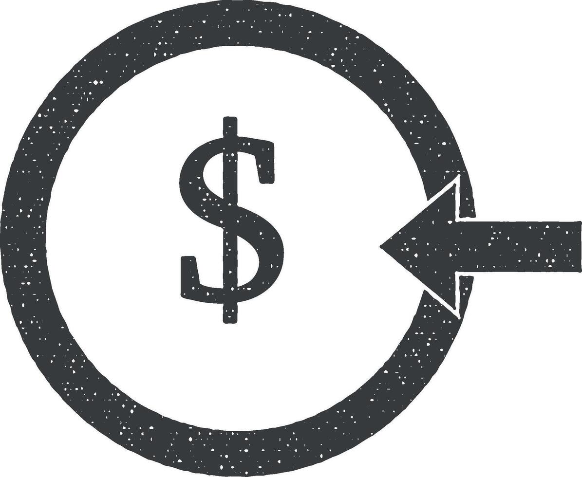 money input vector icon illustration with stamp effect