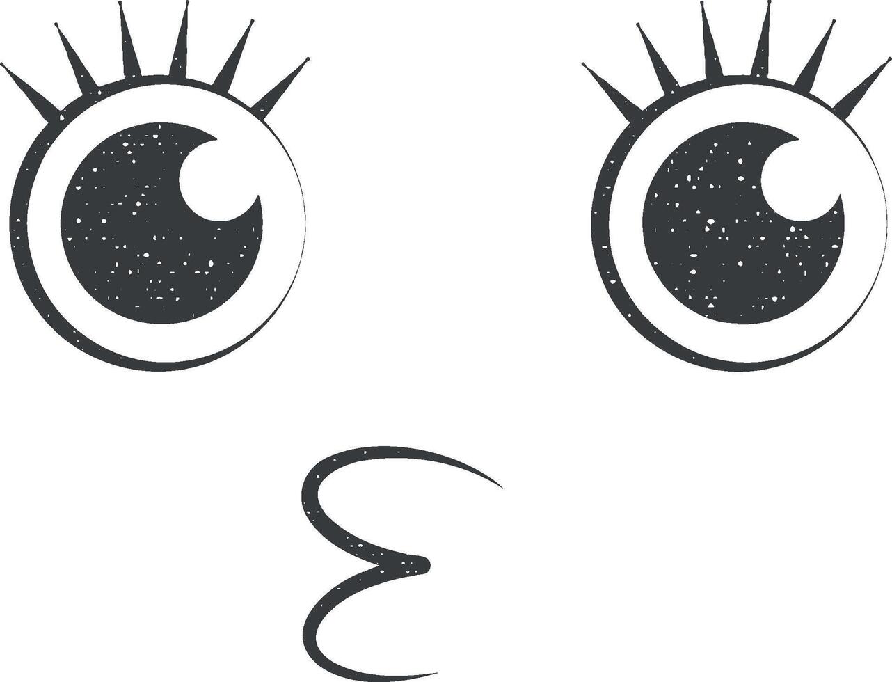 send a kiss vector icon illustration with stamp effect