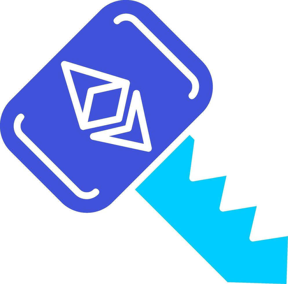 Ethereum Key Vecto Icon vector