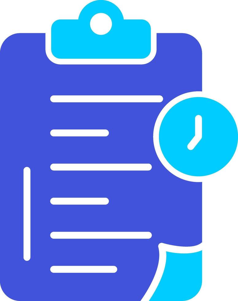 Time Clipboard Vecto Icon vector