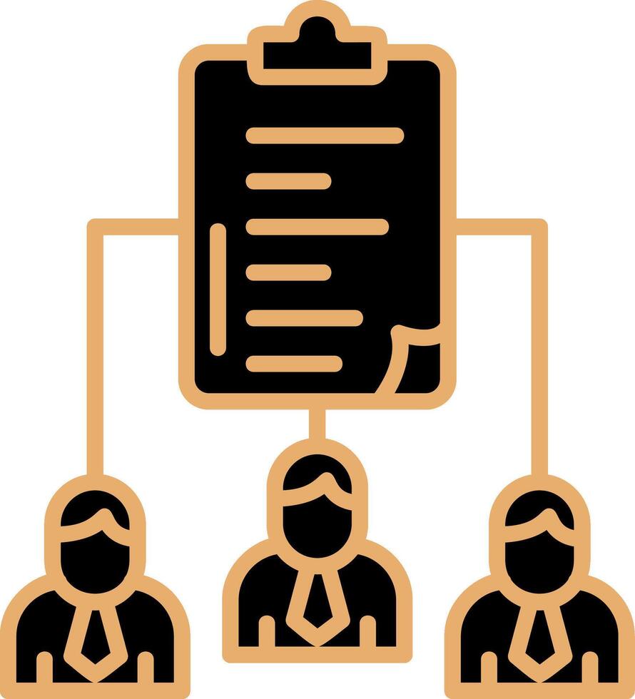 Work distribution Vecto Icon vector