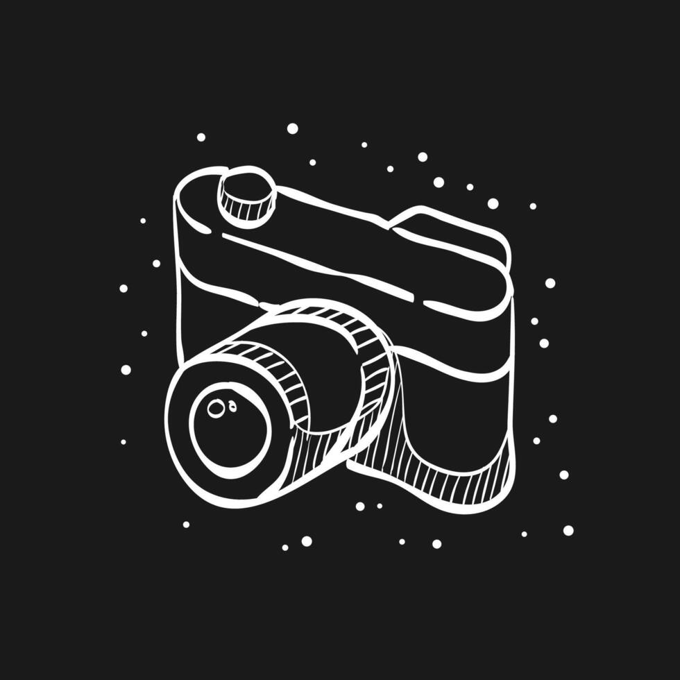Range finder camera doodle sketch illustration vector