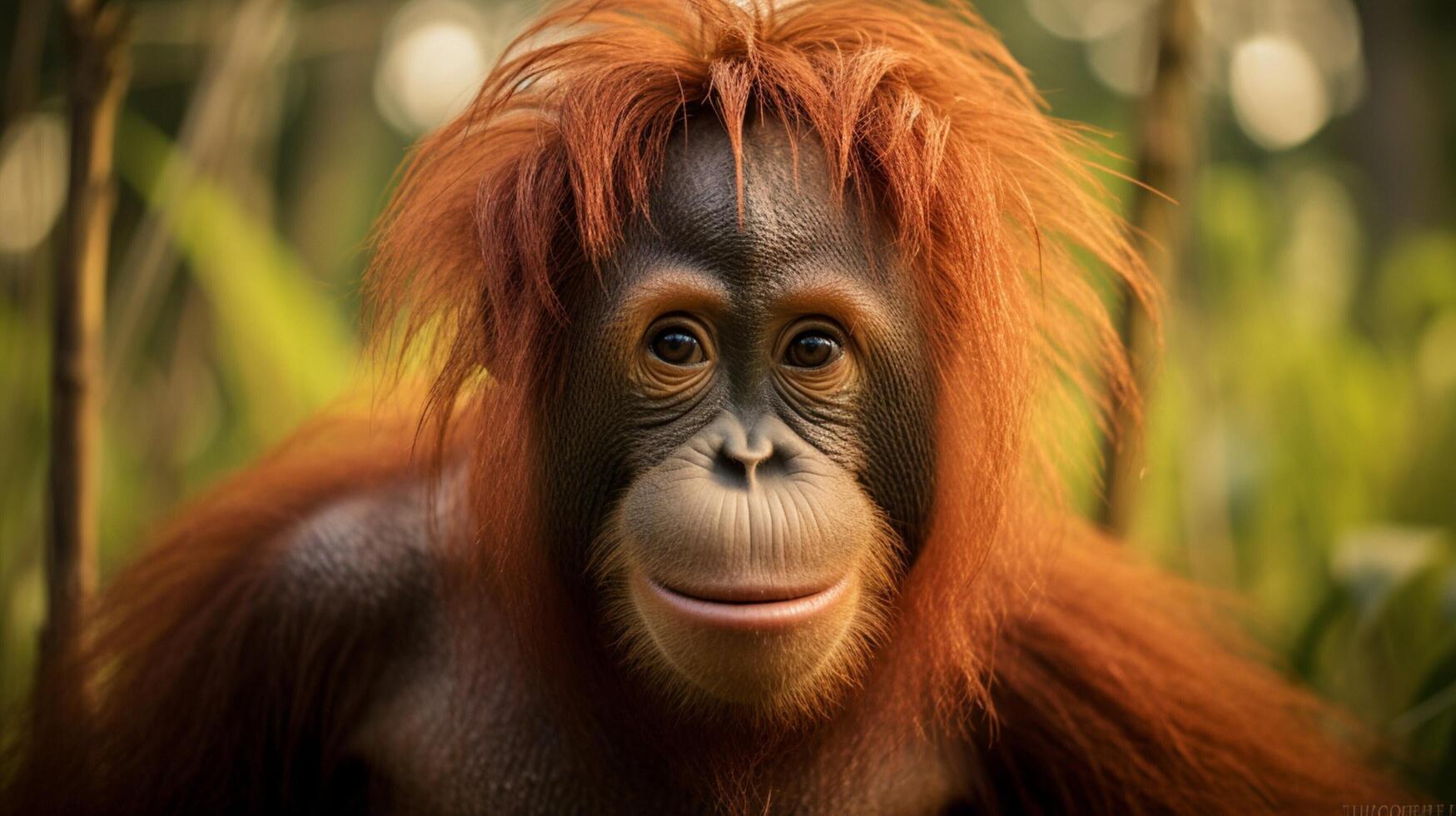 AI generated orangutan high quality image photo