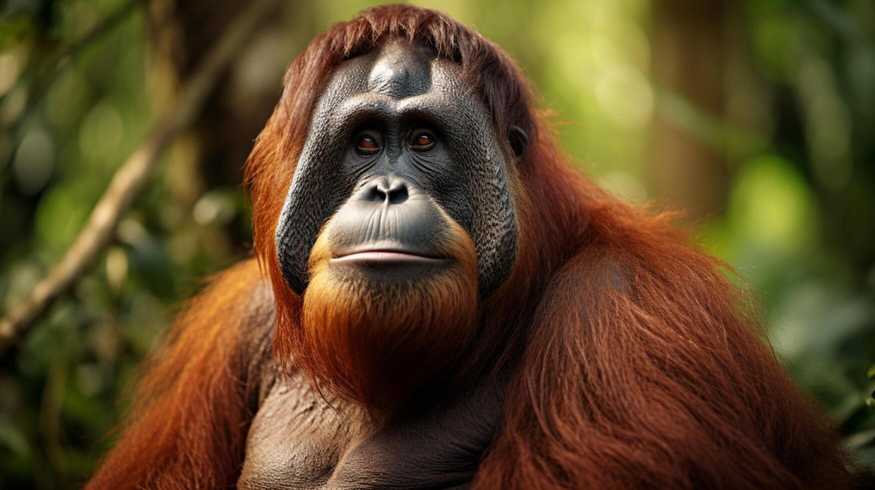 AI generated orangutan high quality image photo