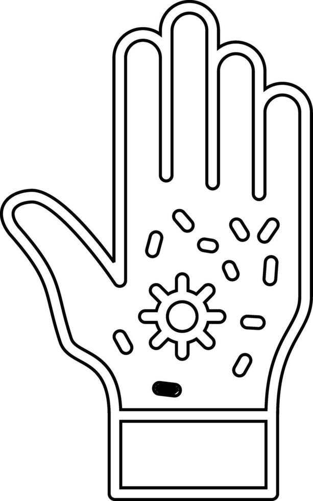Dirty Hand Vecto Icon vector