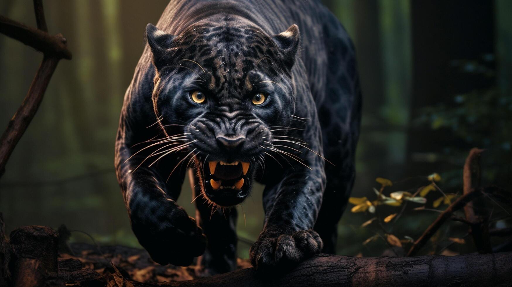 AI generated panther high quality image photo