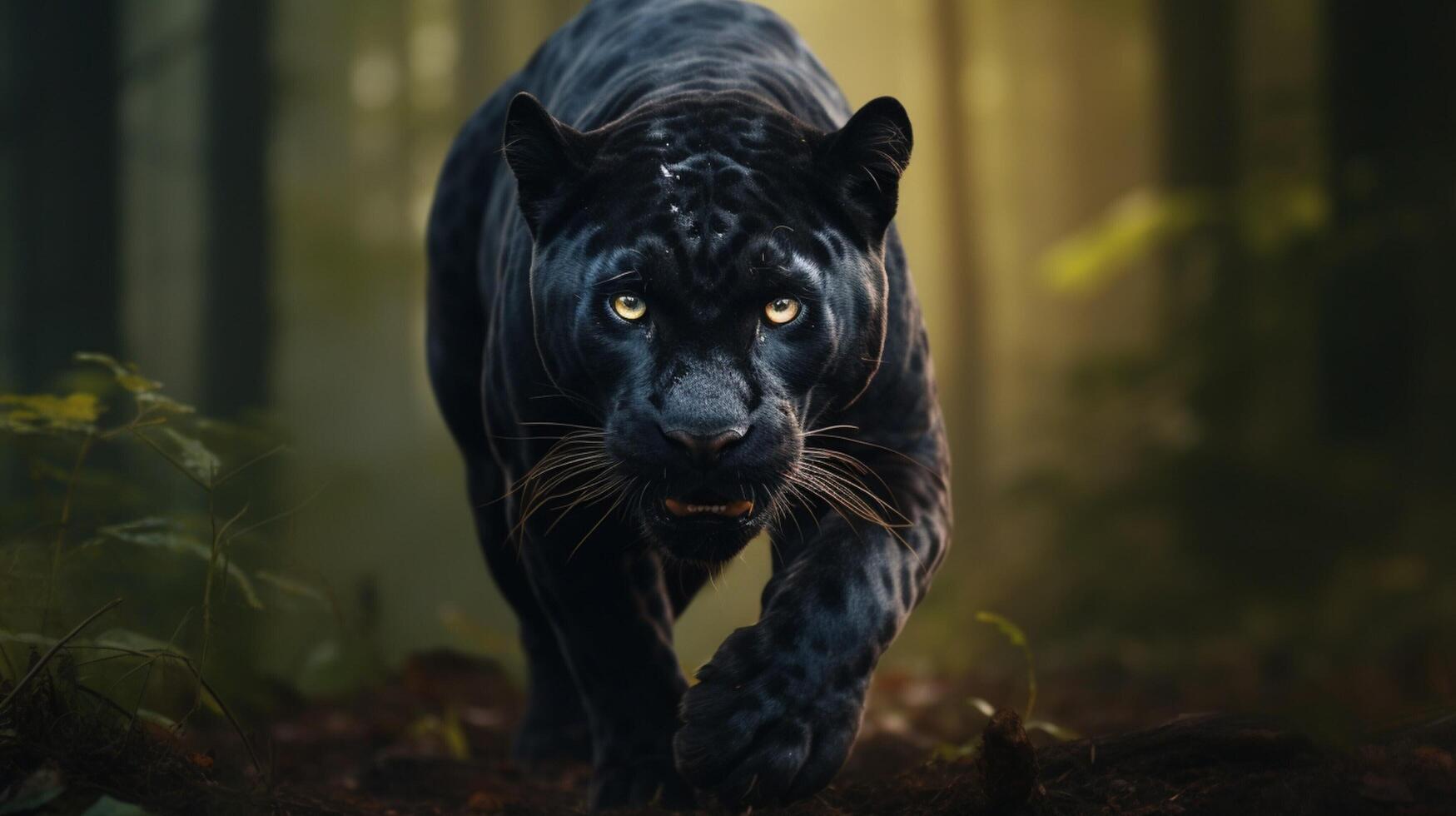 AI generated panther high quality image photo