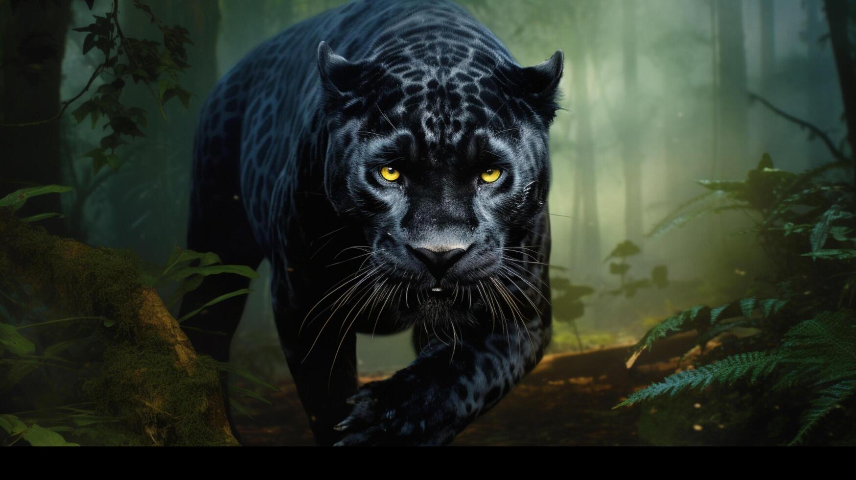 AI generated panther high quality image photo
