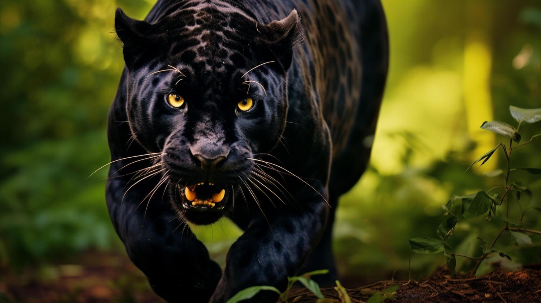 AI generated panther high quality image photo