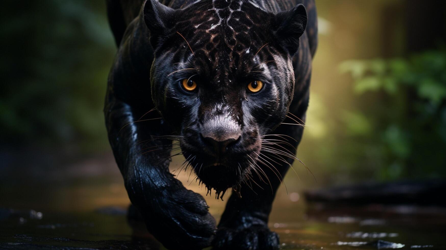 AI generated panther high quality image photo