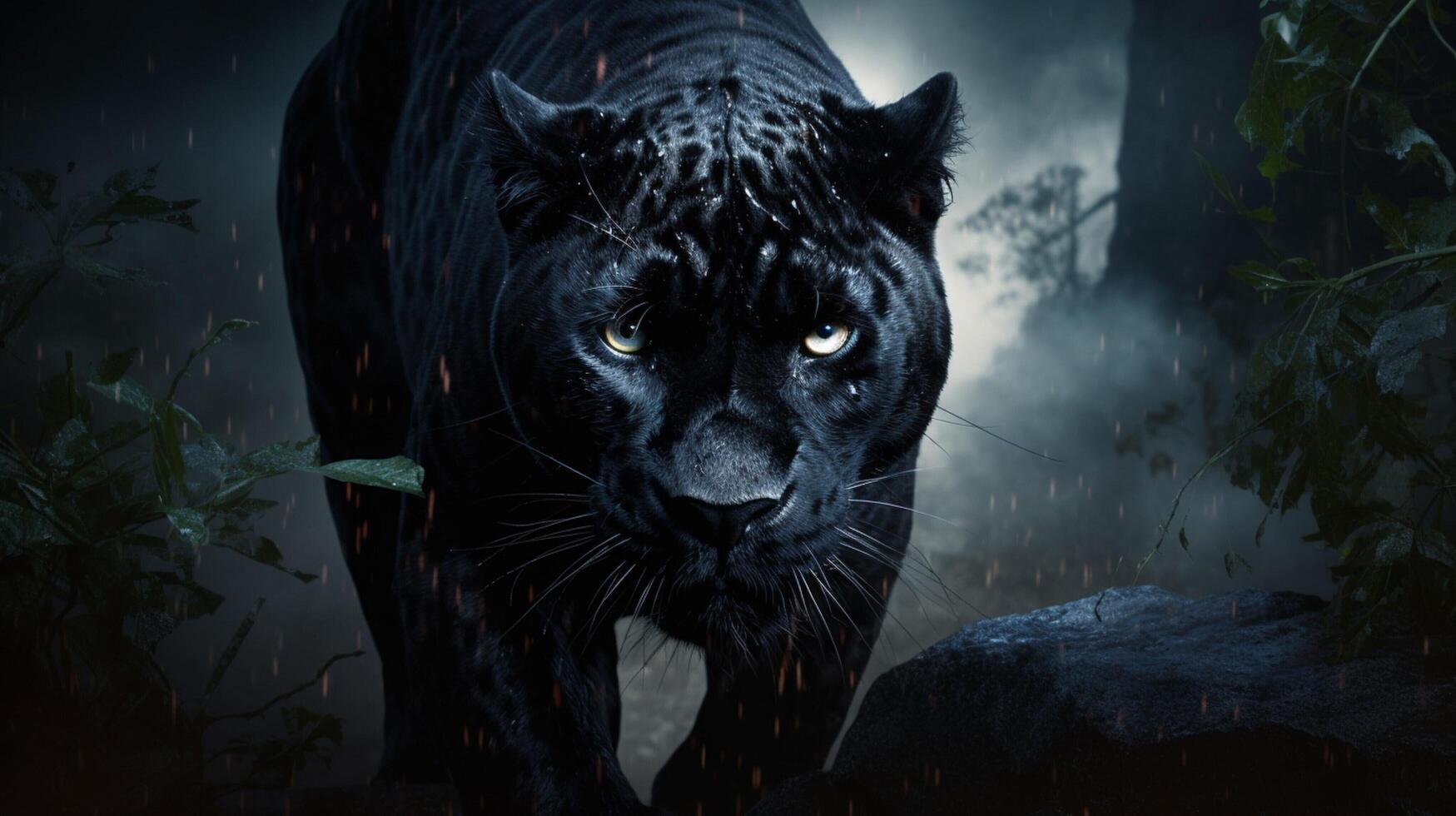 AI generated panther high quality image photo