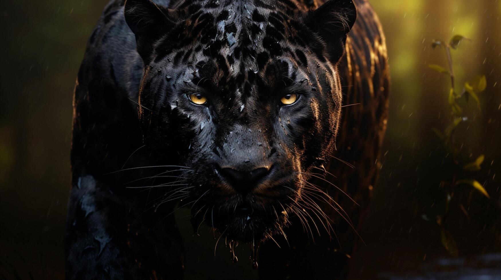 AI generated panther high quality image photo