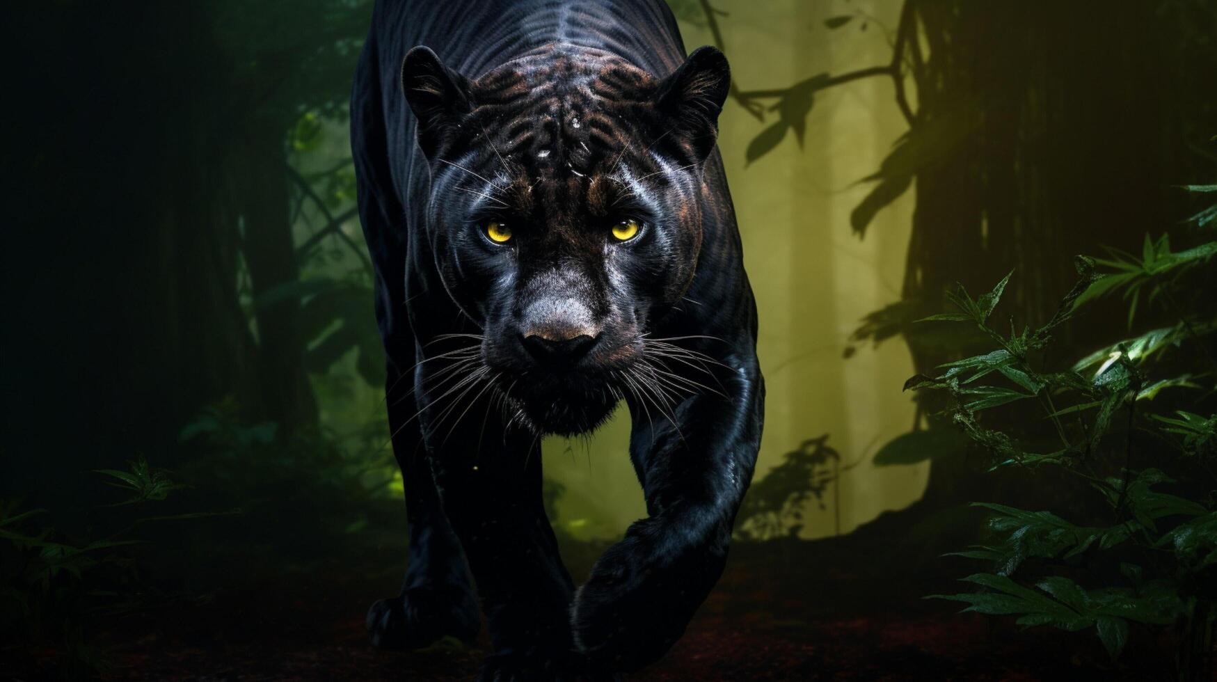 AI generated panther high quality image photo