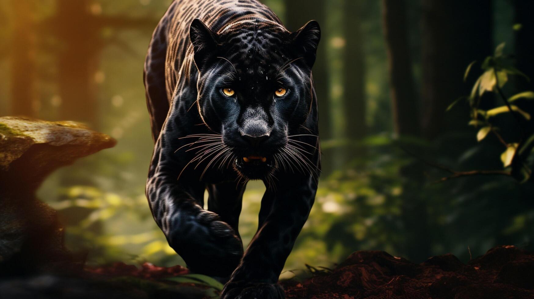 AI generated panther high quality image photo