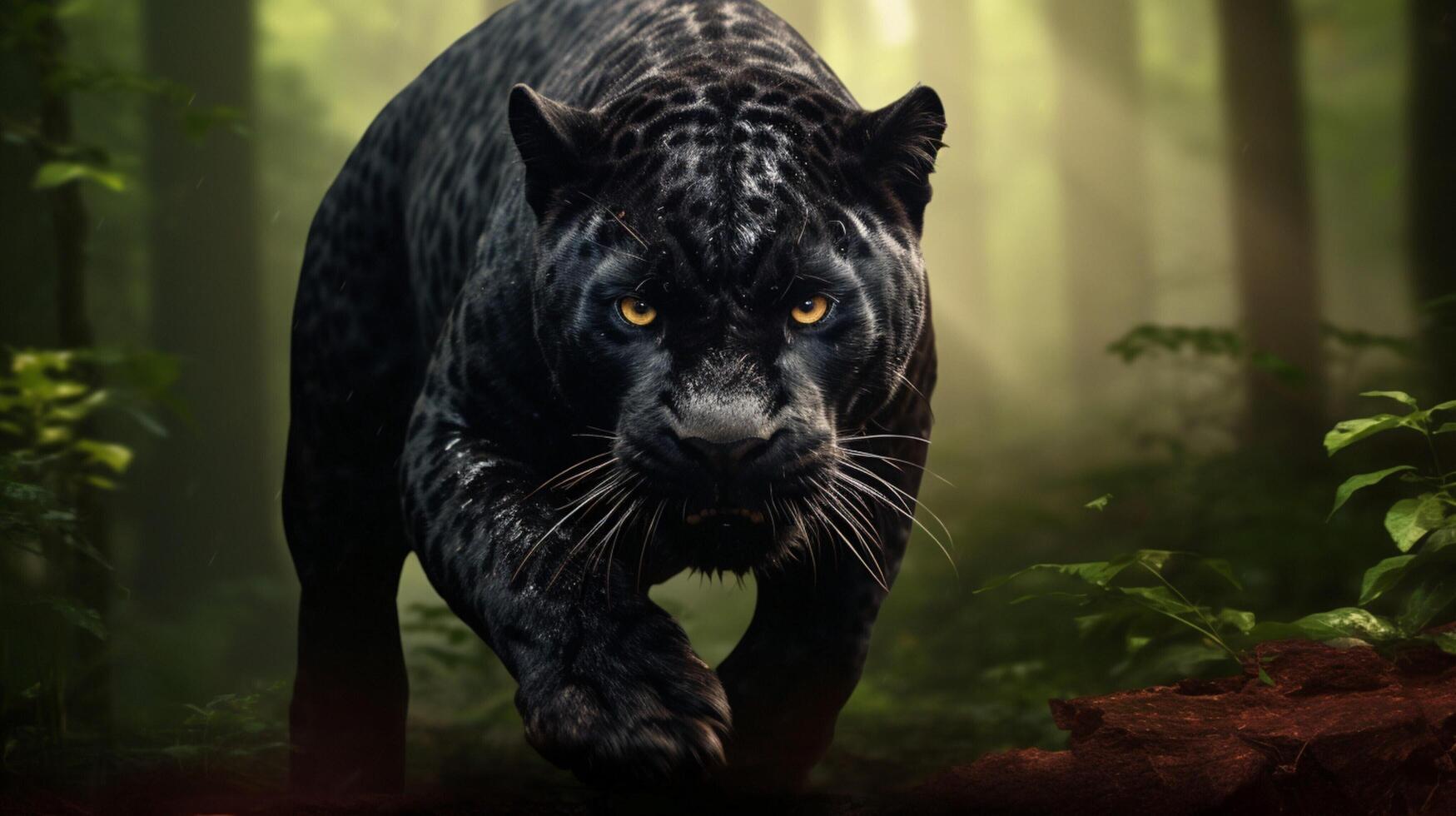 AI generated panther high quality image photo