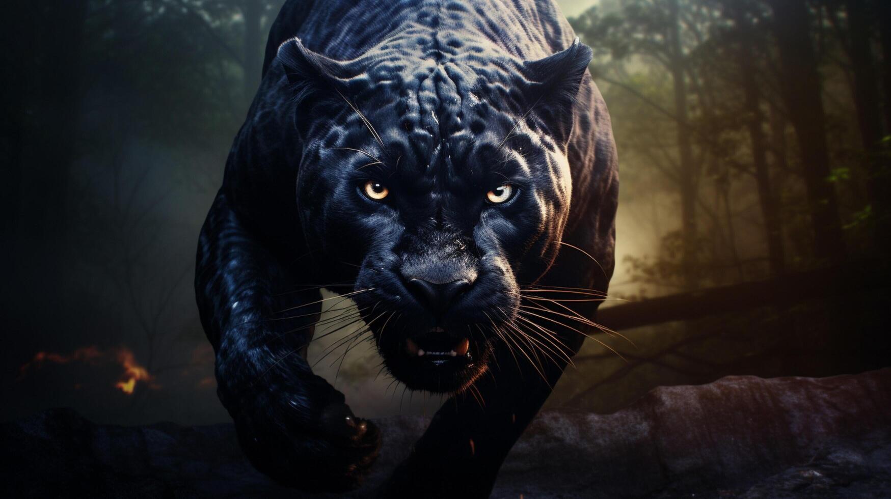 AI generated panther high quality image photo