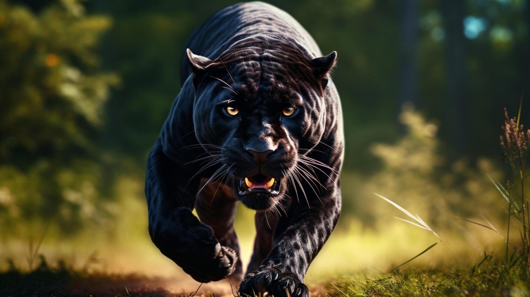 AI generated panther high quality image photo