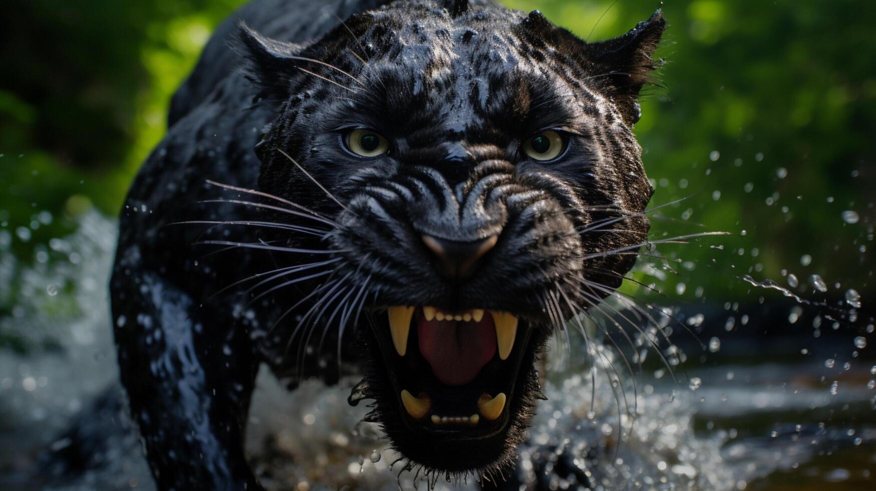 AI generated panther high quality image photo