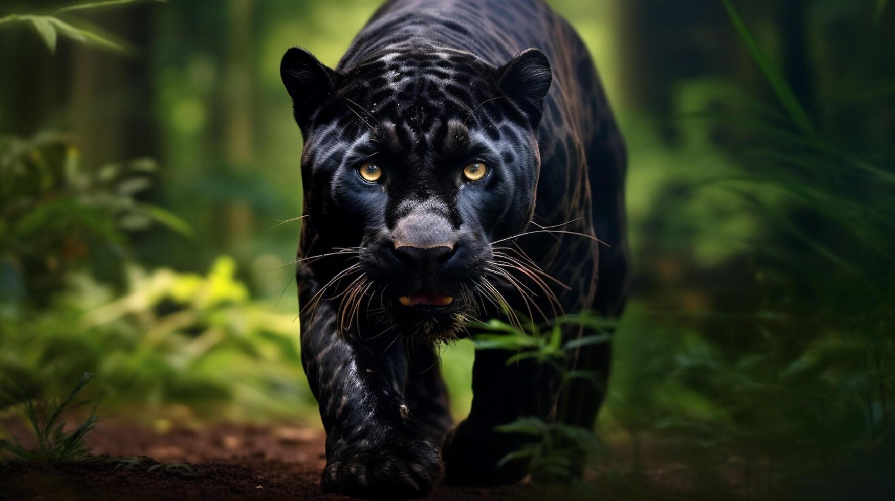 AI generated panther high quality image photo
