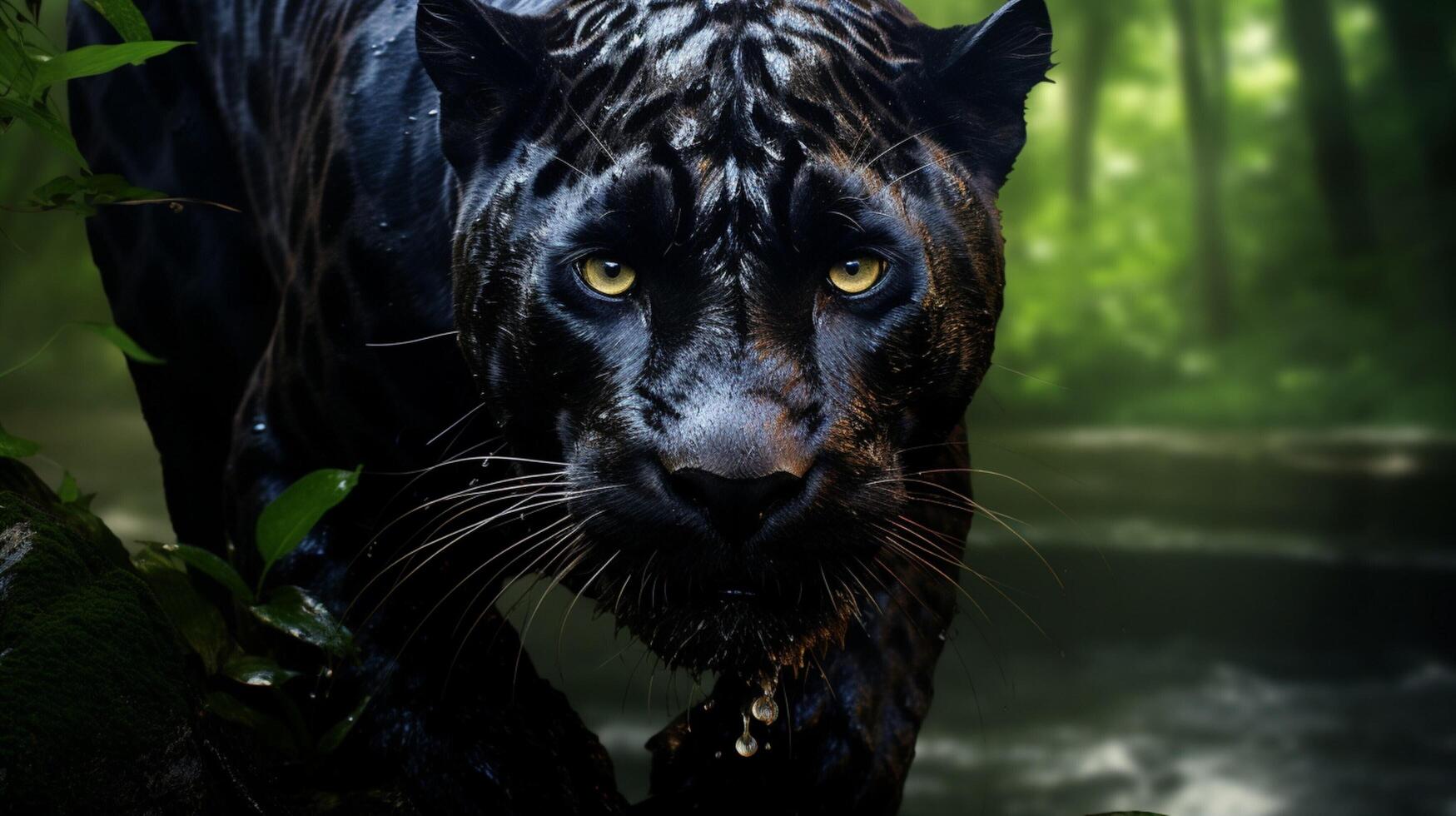 AI generated panther high quality image photo