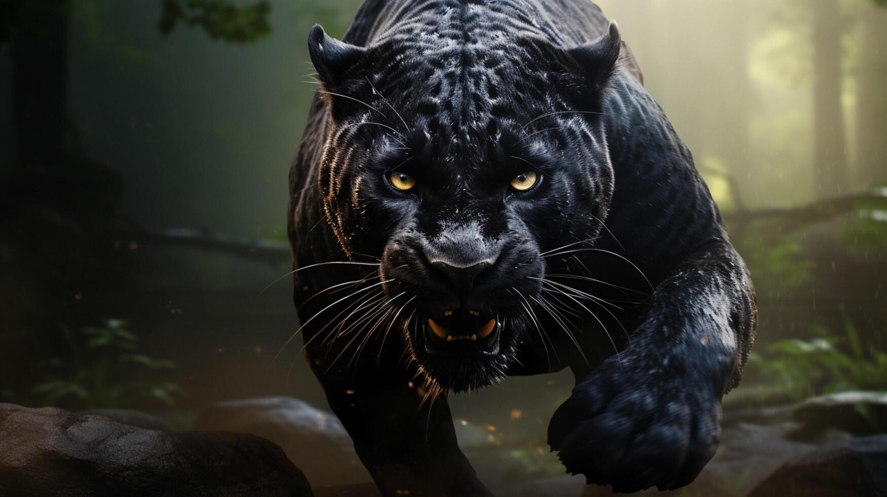 AI generated panther high quality image photo