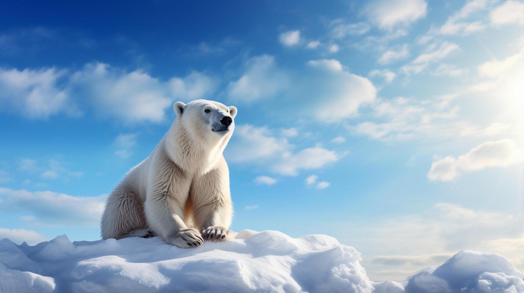 AI generated polar bear high quality image photo