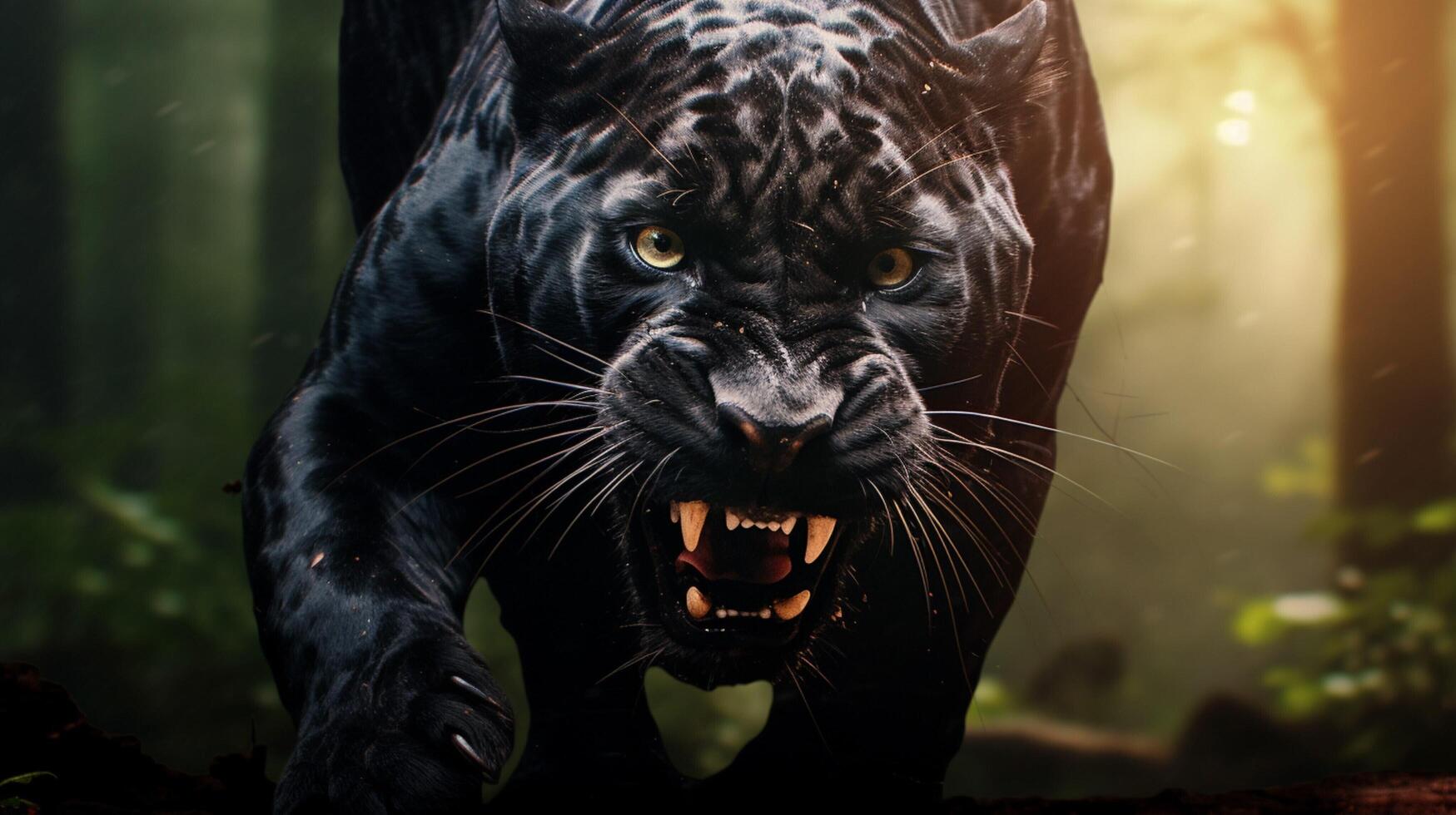 AI generated panther high quality image photo