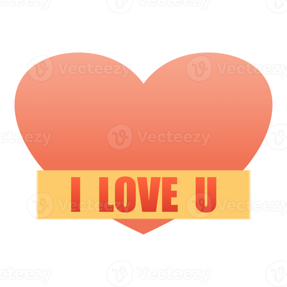 letters i love you and heart png