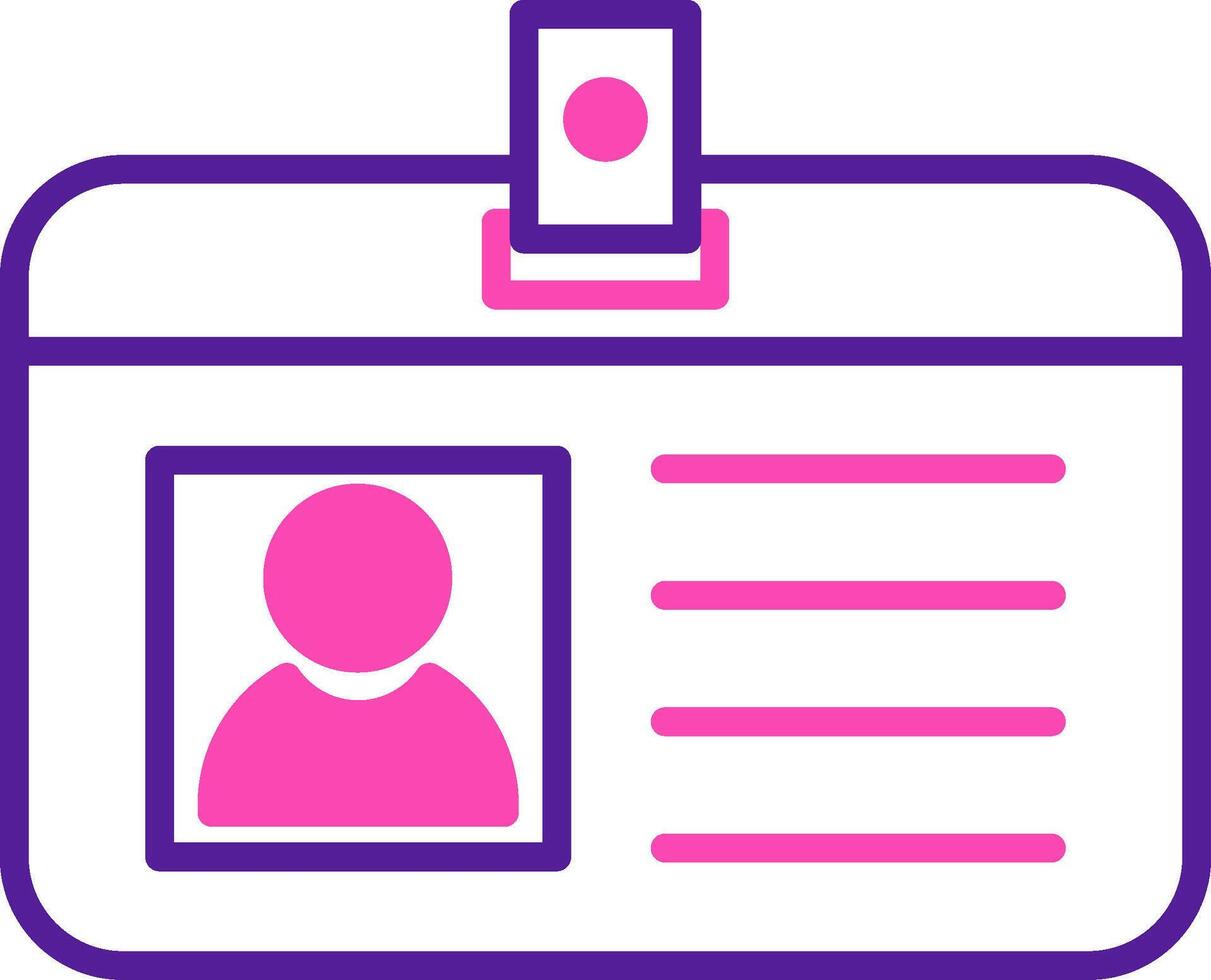 Identification Card Vecto Icon vector