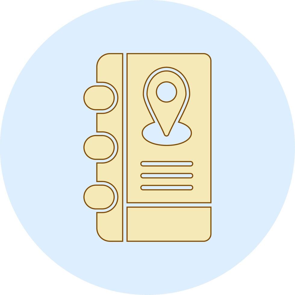 Address Book Vecto Icon vector