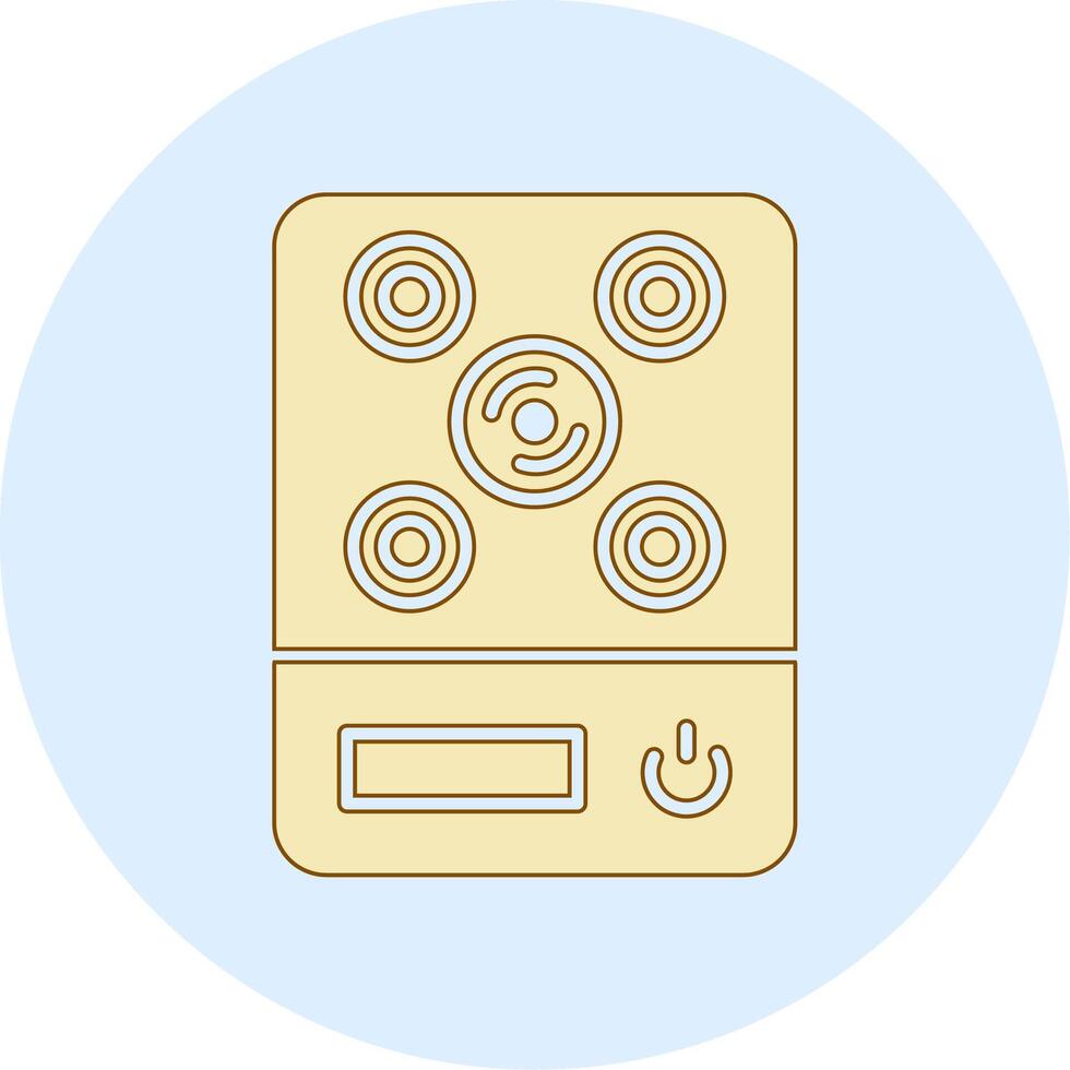 Induction Stove Vecto Icon vector