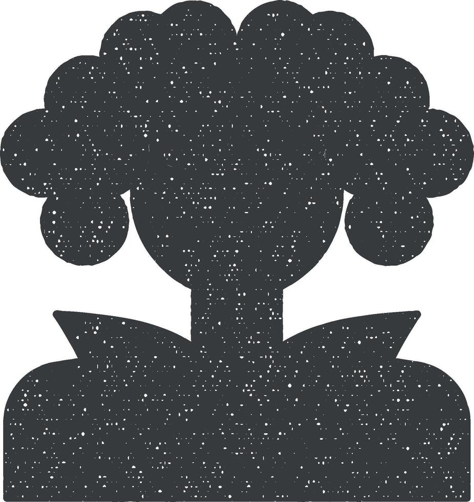 Musician vector icon illustration with stamp effect